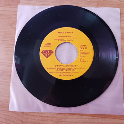 Anna & Kirka – Siitä Se Alkoi 7" orig 1977 uusi!