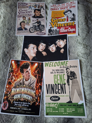 GENE VINCENT --- julistesetti 5kpl --- 21cm x 30cm #1