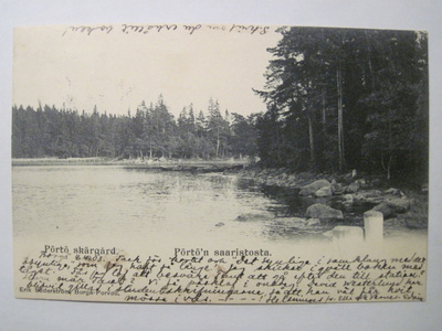 VANHA Postikortti Porvoo Pirttisaari 1903