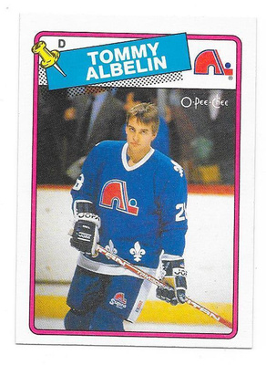 1988-89 OPC #210 Tommy Albelin Quebec Nordiques