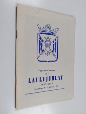 Juhlaopas Varsinais-Suomen 50-v. Laulujuhliin Perniössä l...