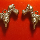 Metallinen riipus / amuletti puudeli koira - pikkukuva 2