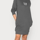 GAP soft black musta harmaa college mekko taskuilla S(M/l) - pikkukuva 1