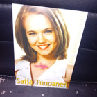 Fanikortti Saija Tuupanen ( SIGNED  / NIMIKIRJOITUS ) - pikkukuva 1