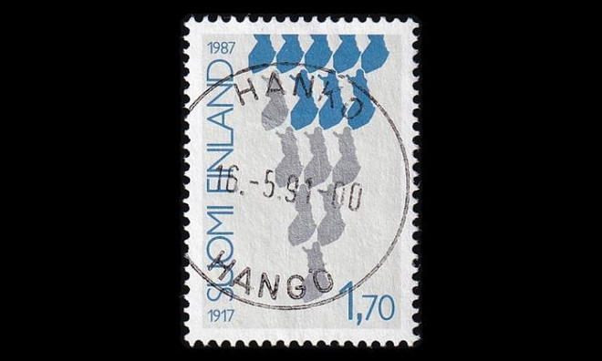 1026 o Suomi 70v Hanko 16.5.91 (1987)