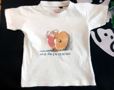 "Jag är en Viking" - T-paita - Koko 86/92 - Handfaste