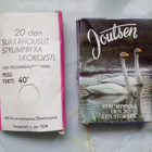 Naisten vintage sukkahousut valkoiset ja mustat - pikkukuva 2