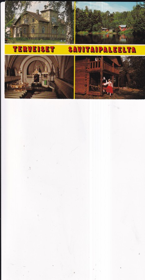 Savitaipale, sommitelmakortti, kirkko   .    b709