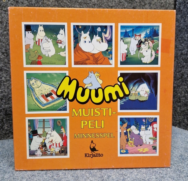Muumi muistipeli hieno kunto .