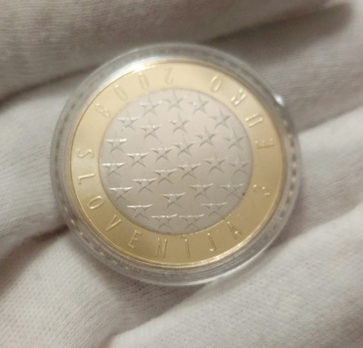 Slovenia 3 Euro 2008 – EU-puheenjohtajuus (kapselissa)