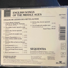 English Songs of the Middle Ages - Sequentia - pikkukuva 2