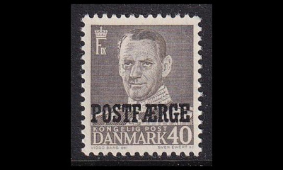 Tanska PF_37 * Frederik IX 40 öre harmaa (1955)