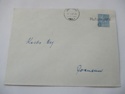 1961 Hutunvaara rivil + Joensuu