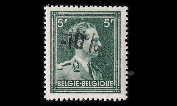 Belgia 741 ** Leopold III 5 Fr -10% (1946)