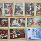 10 Keräilykorttia Suklaakuvaa Kromolitografia 1890-l Louvre - pikkukuva 1