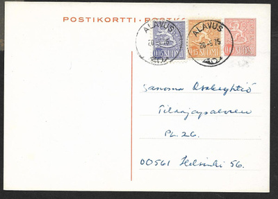 Postiläh. - Ehiö + 0,05+0,15 (LAPE 571, 562) Alavus 20.5.75