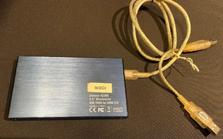 2,5" IDE kovalevykotelo 160 GB kovalevyllä