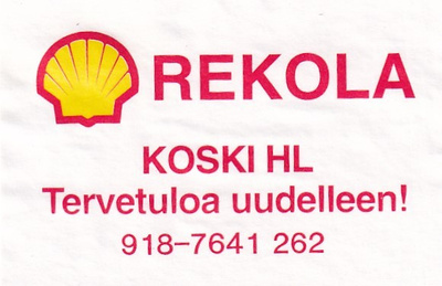 Koski HL, Rekola, SHELL    s9/3