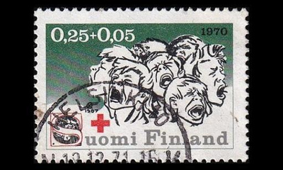 672 o Punainen Risti Helsinki 19.12.71 (1970)