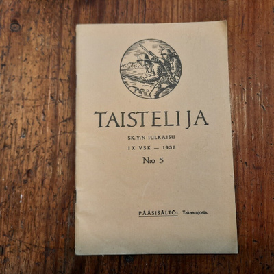 Taistelija 1938 n:o 5 Sk. Y:n julkaisu