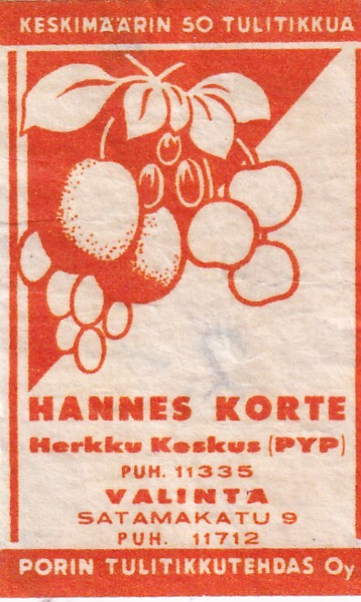 Hannes Korte, Herkku Keskus (PYP) Satamakatu 9    ,  e59