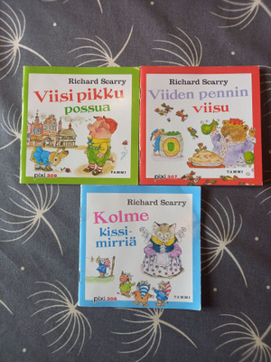 3 kpl Richard Scarry minikirja