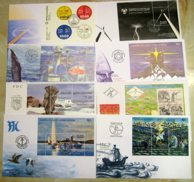 Fdc-blokki kuoret 8 kpl.tta  Lape.hin. 40e (55)