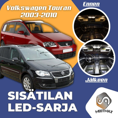 VW Touran (1T) Sisätilan LED-sarja 14-osainen