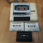 Commodore kasettiasema + 3 pelikasettia - pikkukuva 1