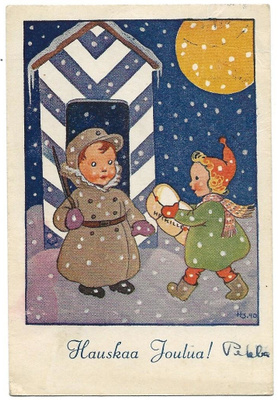 Helga Sjöstedt: Joulukortti