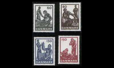 Tanska 631-4 ** Lasiteollisuus (1976)