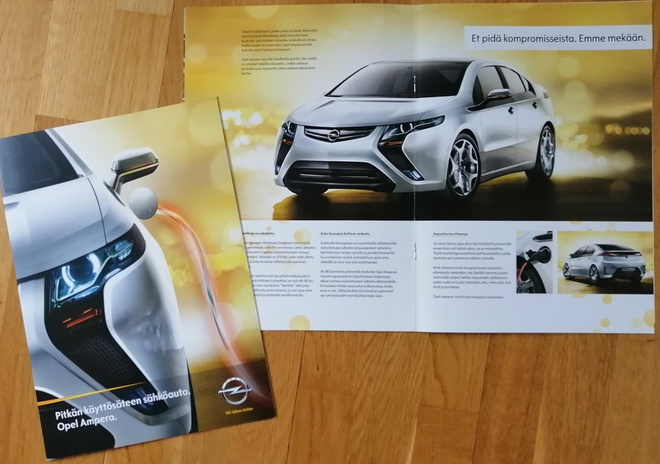 2011 Opel Ampera esite - KUIN UUSI - suom