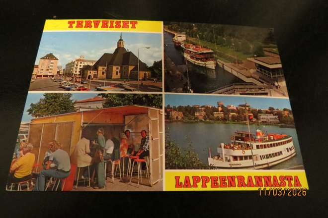 LAPPEENRANTA 1976 KULKENUT KORTTI