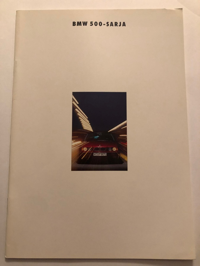 Myyntiesite - BMW 500-sarja - 2/1992