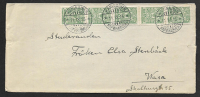 Postil. - 5p 1911 (LAPE 5x62) Karinainen 11.9.1915