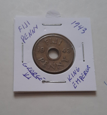 Fiji Penny King George VI Imperiumi