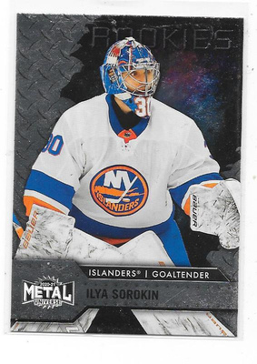 2020-21 Metal Universe Rookies #141 Ilya Sorokin , NYI MV RC