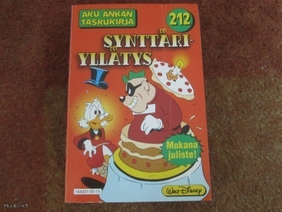 AKU ANKAN TASKUKIRJA 212 - SYNTTÄRIYLLÄTYS