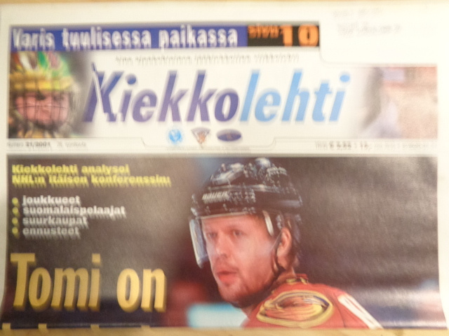 Kiekkolehti Nro 21/2001 (18.11)