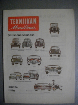 Tekniikan Maailma - ylimääräinen autoliite 1960 (19.3)
