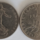 3 kpl Ranska 1 frangi 1974, 1977 & 1978, 4 kuvaa - pikkukuva 2
