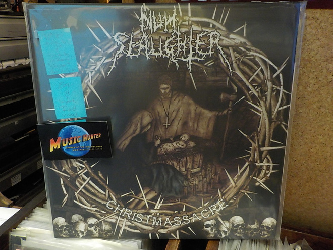 NUN SLAUGHTER - CHRISTMASSACRE EX+/M- RED VINYL 12" EP