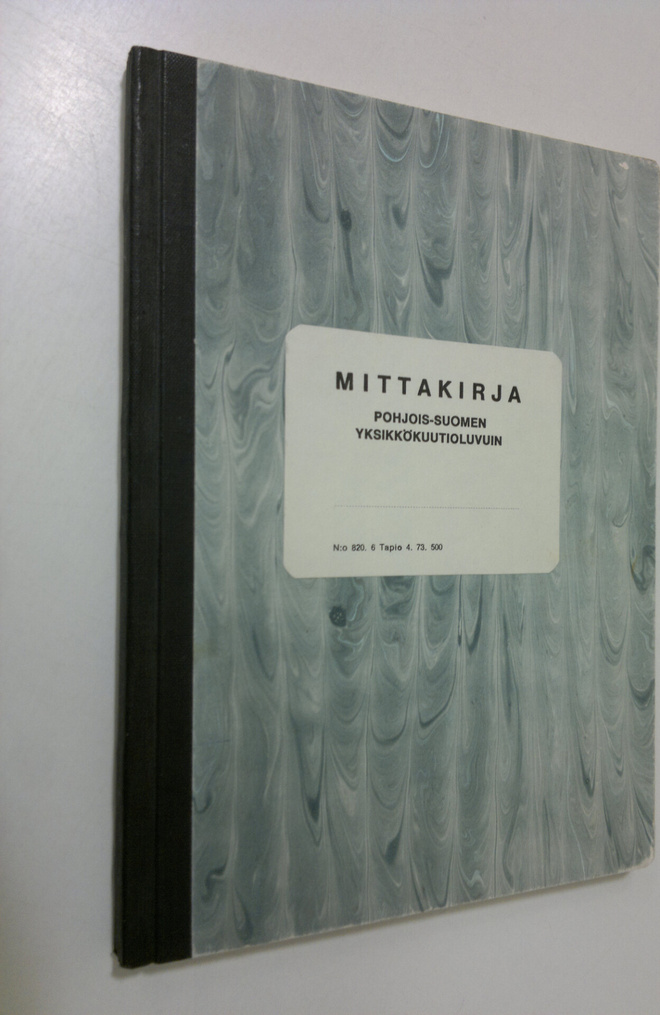 Mittakirja Pohjois-Suomen yksikkökuutioluvuin