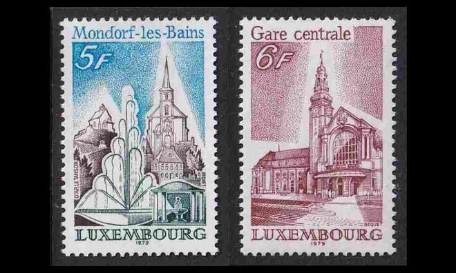 Luxemburg 985-6 ** Nähtävyyksiä (1979)