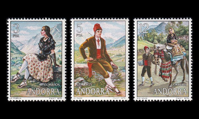 Andorra Sp 120-2 ** Perinteiset kansanpuvut (1979)