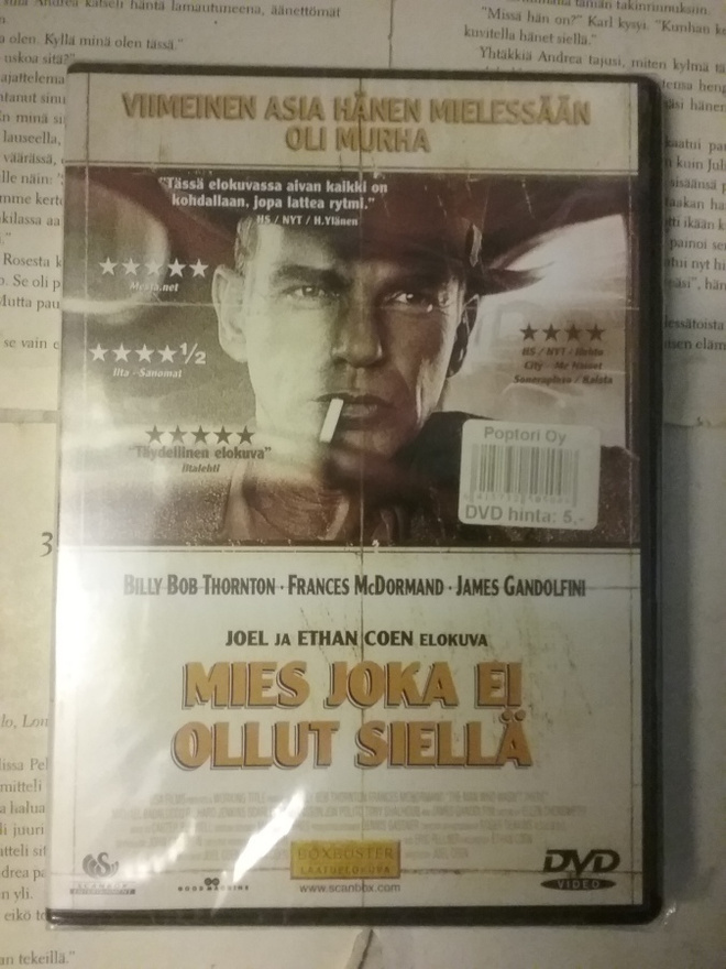 Mies joka ei ollut siellä (UUSI DVD)
