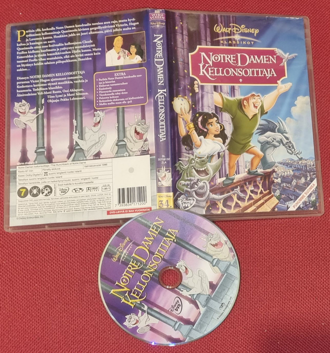 DVD Notre Damen kellonsoittaja , Disney FI