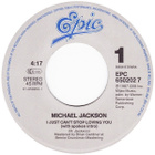 MICHAEL JACKSON :: I JUST CAN'T STOP LOVING YOU : VINYYLI 7" - pikkukuva 3