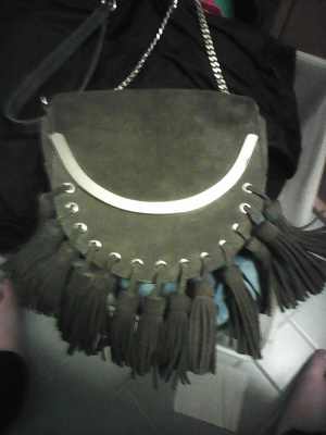 Vihreä Mokkanahkainen, Zara Woman - Käsilaukku