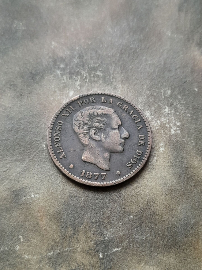 Espanja Cinco centimos 1877